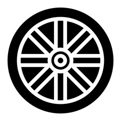 Fototapeta premium tire glyph 