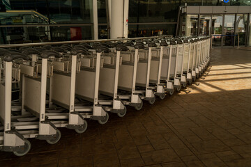 Luggage cart at Phuket International Airport