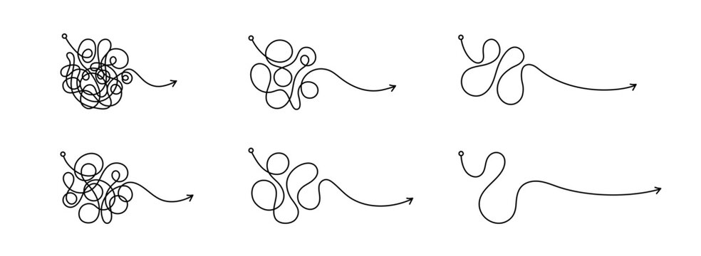Complex, easy messy line set. Hand drawn doodle