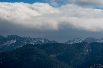 Panoramic view of the natural park of the Sierras de Cazorla, Segura and Las Villas.