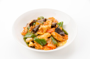 鶏ムネ肉の中華風ケチャップ炒め