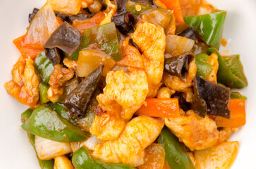 鶏ムネ肉の中華風ケチャップ炒め