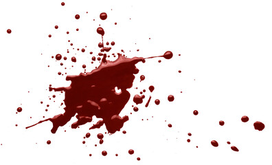 Blood drops cut out