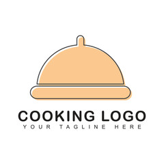 Cooking logo design, menu design food drink dish concept