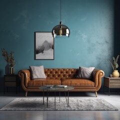 modern living room interior have sofa. generative ai