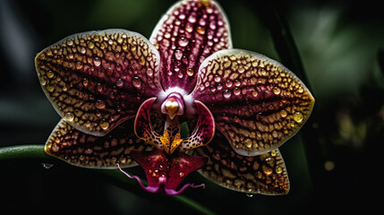 Fototapeta na wymiar Orchid flower. Generative AI