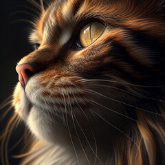 close up of a cat
