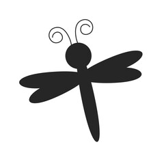 dragonfly icon illustration isolated vector sign symbol EPS