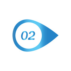 Number Bullet Point Colorful Markers 1 to 12 Vector illustration