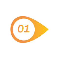 Obraz premium Number Bullet Point Colorful Markers 1 to 12 Vector illustration