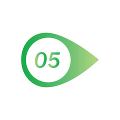 Obraz premium Number Bullet Point Colorful Markers 1 to 12 Vector illustration