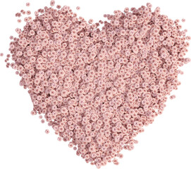 Flower garden in the shape of a heart