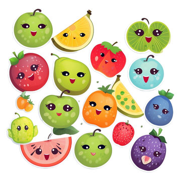 sticker fruits