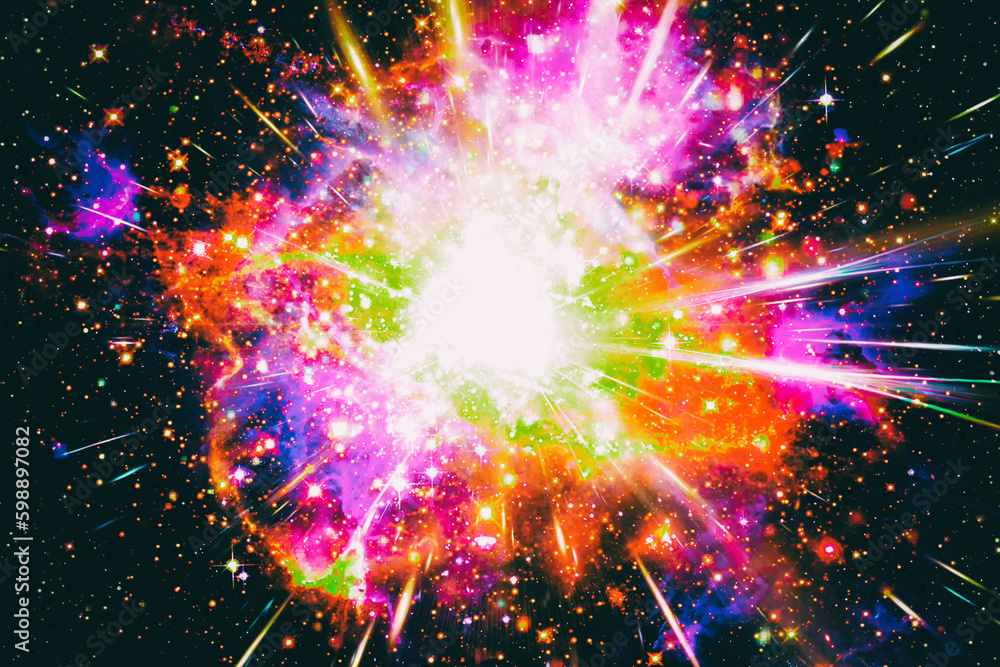 Wall mural pulsar. the elements of this image furnished by nasa.