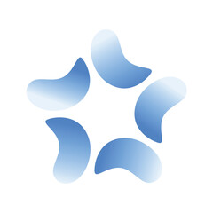 Abstract star symbol. Game logo