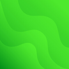 Green Abstract Dynamic Wavy Shapes Background