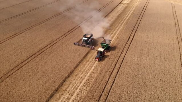 Combine harvester in a field Generative AI