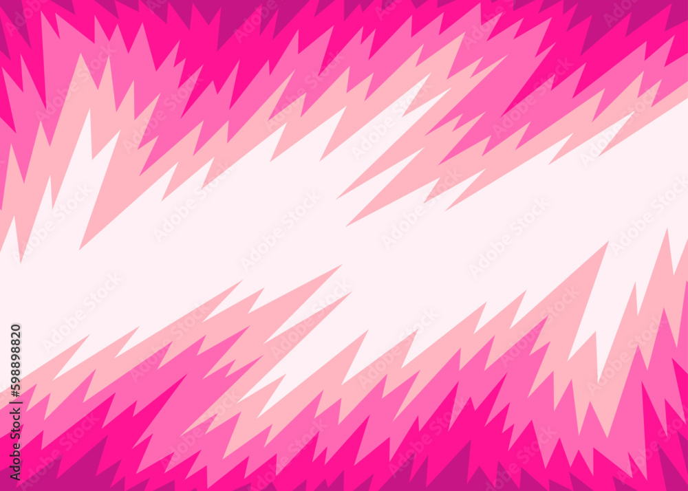 Poster abstract background with gradient jagged pattern and with some copy space area