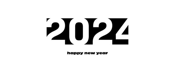 2024 logo concept for calendar, poster, flyer, banner.	