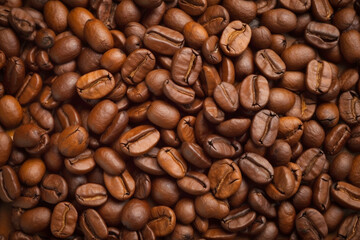 Coffee beans. Generative AI illustration