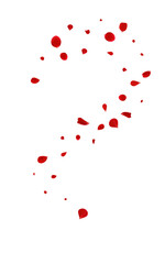 Pink Lotus Fly Vector White Background. Beauty