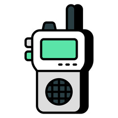 A unique design icon of walkie talkie 