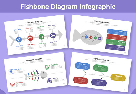 Fishbone Diagram For Infographic Template