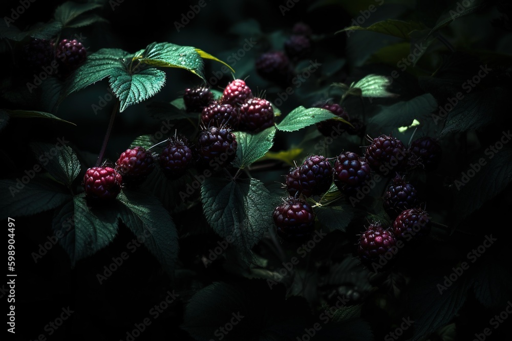 Poster a cluster of fruit that is found on top of a tree generative ai generative ai