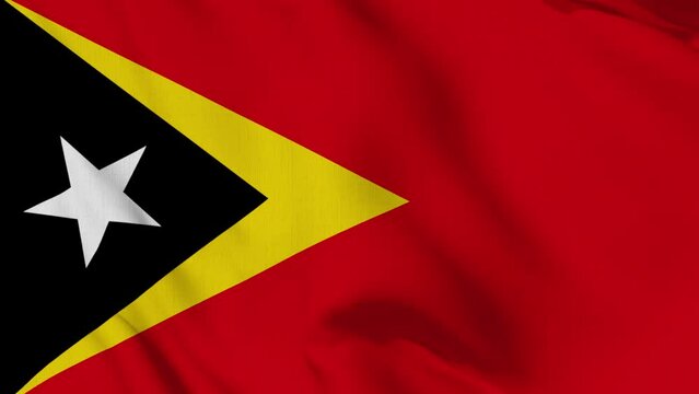 East Timor Flag Waving