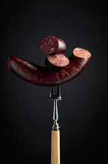 Black pudding or blood sausage.