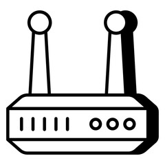 Modern design icon of wifi router 