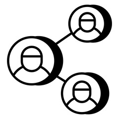 An icon design of team