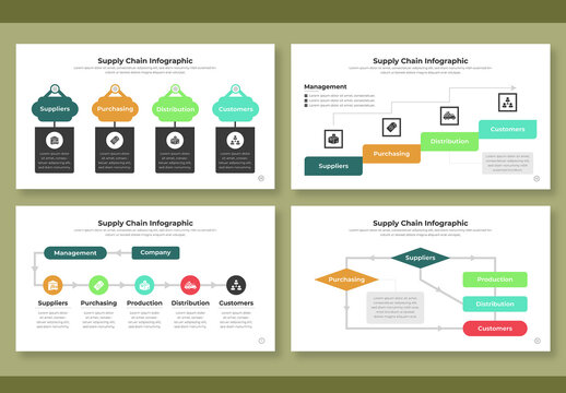 Infographic Design Template for Supply Chain