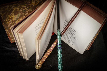 magic stick old book, Magic wand © Comprimido