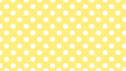 Yellow background with white dots
