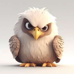 Eagle Cartoon 3D. Generative AI
