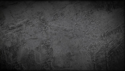 Dark Grunge Stone Texture on Black Concrete Wall - Perfect for Backgrounds, Banners, and Designs with an Edgy Industrial Look, Generative AI