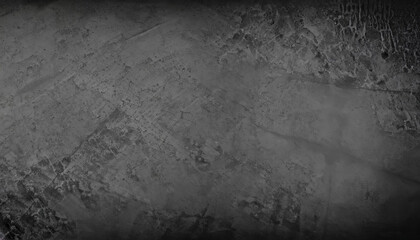 Obraz premium Dark Grunge Stone Texture on Black Concrete Wall - Perfect for Backgrounds, Banners, and Designs with an Edgy Industrial Look, Generative AI