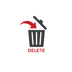 symbol of remove or delete, vector art.