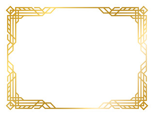 Decorative Art Deco frames collection vintage frame png transparent background
