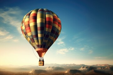 Fototapeta premium hot air balloon in the sky, ai genrative