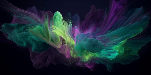 Abstract colorful liquid background graphics, wallpaper, banner, Generative AI