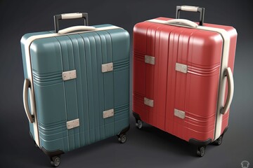  suitcase with luggage, ai generative