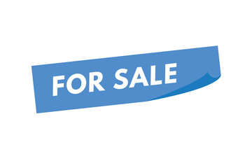 For Sale text Button. For Sale Sign Icon Label Sticker Web Buttons
