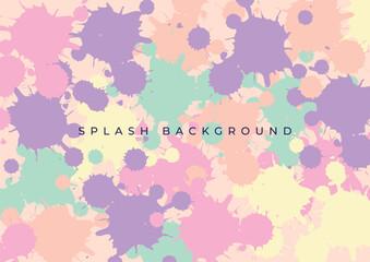 abstract background pattern with colorful splashes
