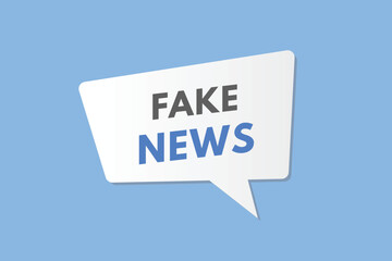 Fake News text Button. Fake News Sign Icon Label Sticker Web Buttons