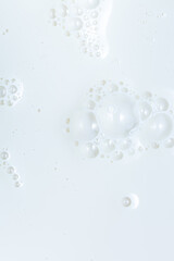 macro milk texture,White surface of milk and bubbles and ripples from above birds eye view