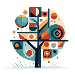 Cubist Logo Icon tree