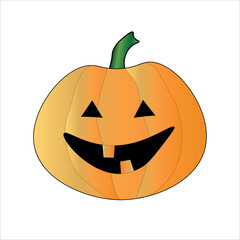 PUMPKIN HAPPY HALLOWEEN VECTOR IMAGE