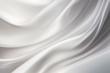 Obraz na płótnie Canvas White Silky Smooth Background Generative AI.